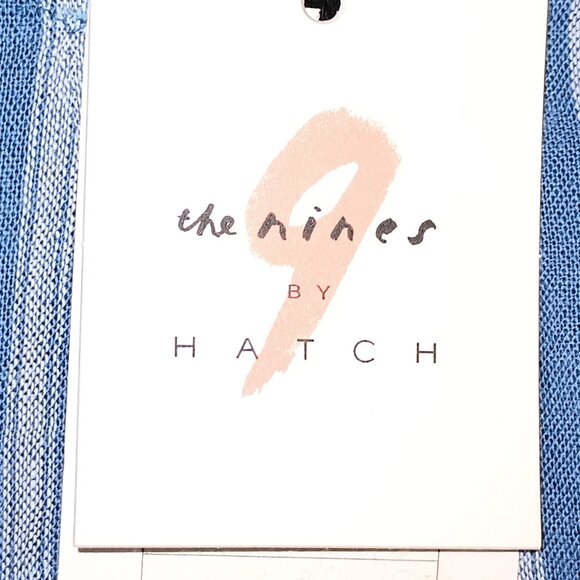 NEW The Nines by HATCH Sleeveless Tie Maternity Jumpsuit Navy Blue Striped XS - Picture 7 of 7